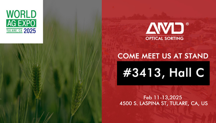 AMD® Optical Sorting será exibida na World Ag Expo 2025