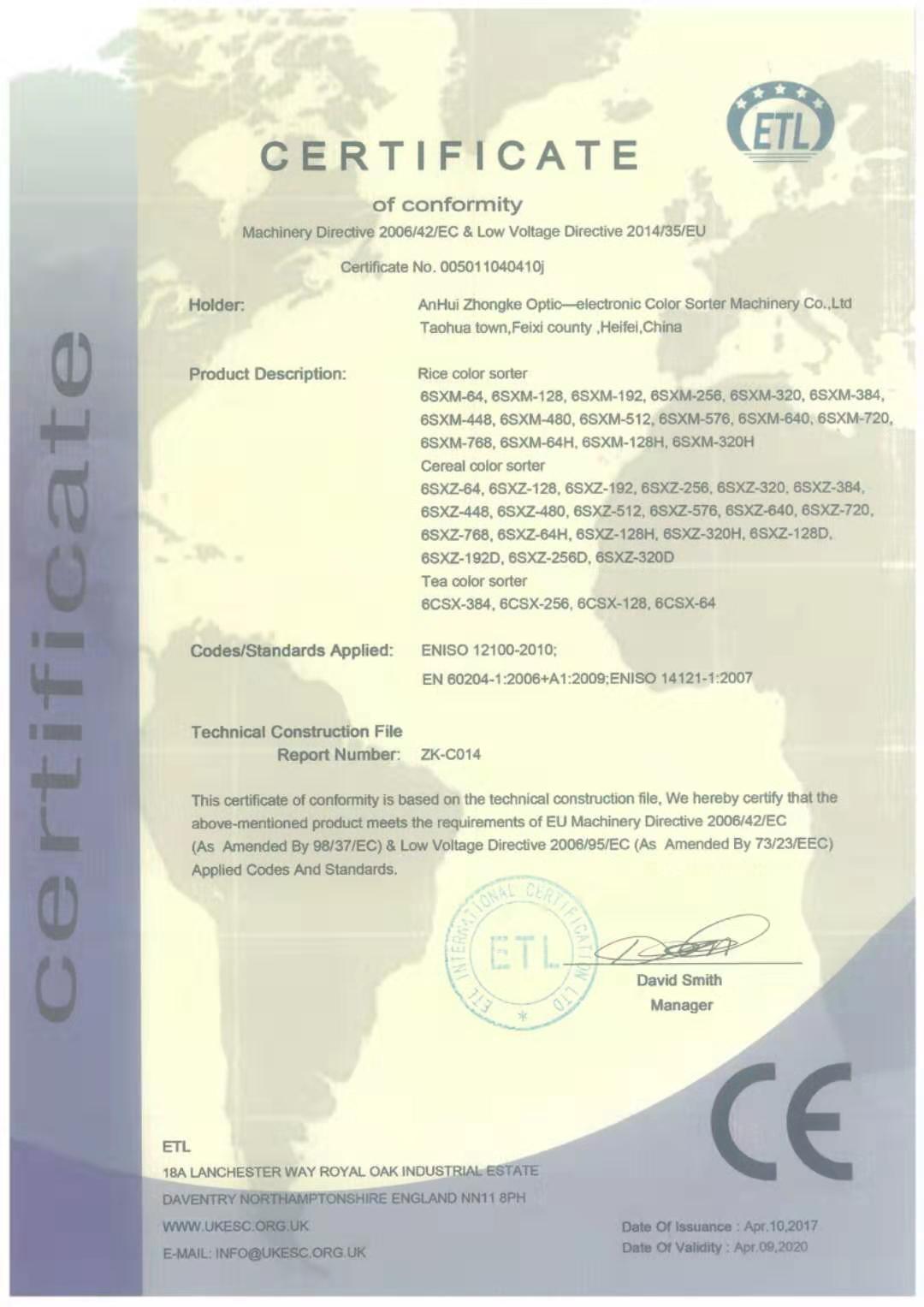 certificado ce